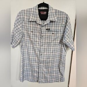Men wrangler outdoor plaid button down